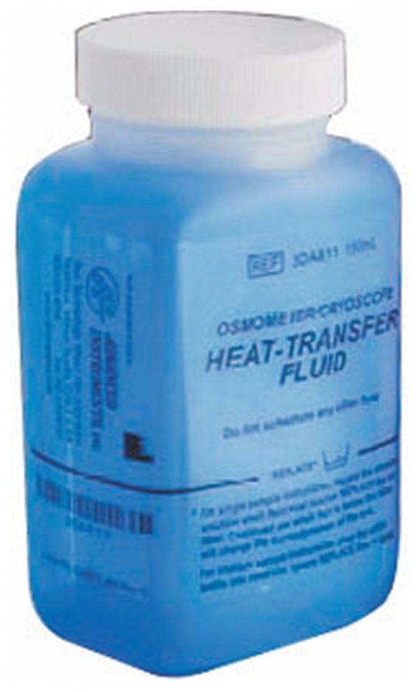 HEAT TRANSFER FLUID SOLUCION AZUL REFRIGERANTE PARA CRIOSCOPO