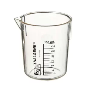 VASO DE PRECIPITADO DE POLIMETILPENTANO 150ML FORMA BAJA GRIFFIN, GRADUADO PAQUETE C/2 PIEZAS - NALGENE SKU: 1203-0150