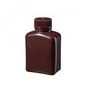 FRASCO POLIETILENO ALTA DENSIDAD 500ML AMBAR RECTANGULAR PAQUETE C/2 PIEZAS - NALGENE SKU: 2009-0016