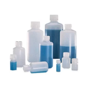 FRASCO POLIETILENO ALTA DENSIDAD 60ML TIPO BOSTON BOCA ANGOSTA C/TAPA DE POLIPROPILENO PAQUETE C/10 PIEZAS - NALGENE SKU: 2002-0002