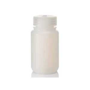 FRASCO POLIETILENO ALTA DENSIDAD 125ML TRANSPARENTE BOCA ANCHA C/TAPON DE ROSCA POLIPROPILENO PAQUETE C/5 PIEZAS - NALGENE SKU: 2104-0004