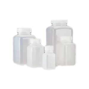 FRASCO POLIPROPILENO 175ML TRANSPARENTE CUADRADO BOCA ANCHA C/TAPON DE ROSCA PP, NO ESTERIL PAQUETE C/3 PIEZAS - NALGENE SKU: 2110-0006