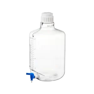 GARRAFON (BIDON) DE POLICARBONATO TRANSPARENTE 20LT REDONDO C/LLAVE Y TAPON DE ROSCA - NALGENE SKU: 2317-0050