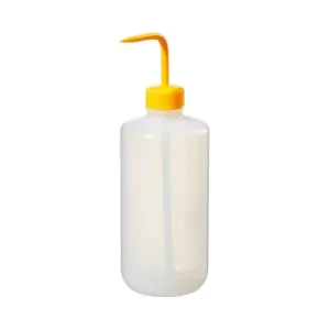 PIZETA (FRASCO LAVADOR) 500ML BOCA ANCHA SALIDA SUPERIOR C/TAPA AMARILLA LDPE - NALGENE SKU: 2422-2500