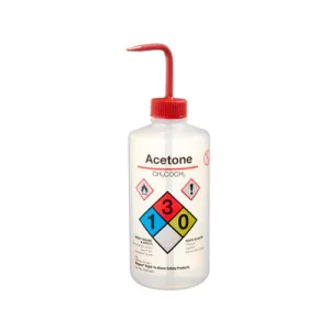 PIZETA (FRASCO LAVADOR) 500ML AGUA DESTILADA, BOCA ANGOSTA SALIDA SUPERIOR C/TAPA NATURAL, LDPE - NALGENE SKU: 2425-0505