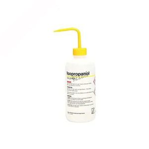 PIZETA (FRASCO LAVADOR) 500ML ISOPROPANOL, BOCA ANGOSTA SALIDA SUPERIOR C/TAPA NATURAL, ETIQUETA GHS, LDPE PAQUETE C/2 PIEZAS - NALGENE SKU: 2428-0504