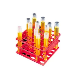 GRADILLA P/36 TUBOS 16MM PLASTICO ACETALICO ROJO RESMER AUTOCLAVABLE - NALGENE SKU: 5972-0516