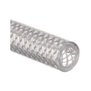 TUBERIA (MANGUERA) PVC TRANSPARENTE TRENZADA 1/4 X 7/16", GROSOR 3/32" PAQUETE C/2 METROS - NALGENE SKU: 8005-0070