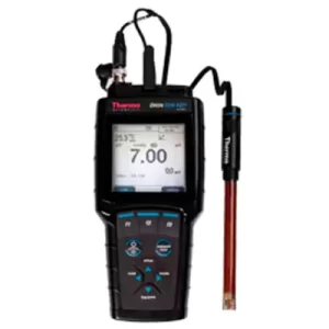 KIT DE MEDIDOR DE PH PORTATIL STAR A221 C/ELECTRODO DE PH/ATC DE GEL DE BAJO MANTENIMIENTO ROSS ULTRA TRIODE, SOLUCIONES, CORAZA PROTECTORA Y MALETIN DE CAMPO ORION SKU: STARA2215