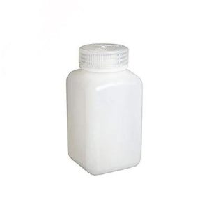 FRASCO POLIETILENO ALTA DENSIDAD 250ML CUADRADO BOCA ANCHA C/TAPON DE ROSCA POLIPROPILENO PAQUETE C/3 PIEZAS - NALGENE SKU: 2114-0008