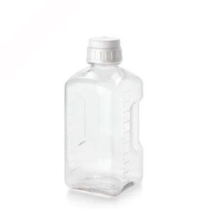 FRASCO PETG 500ML TRANSPARENTE CUADRADO ESTERIL C/TAPON DE ROSCA HDPE - NALGENE SKU: 2019-0500