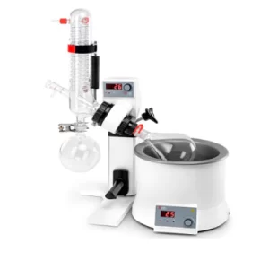 ROTAEVAPORADOR RE100-1S C/JUEGO DE CRISTALERIA VERTICAL 18202410, INCLUYE CONDENSADOR (1200CM2, 1000ML) Y BAÃ‘O CALEFACTOR 100-120V, 50/60HZ DLAB SKU: 6030120211