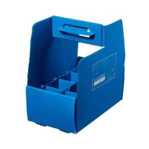 PORTABOTELLAS 4 EN 1, DE POLIETILENO ALTA DENSIDAD AZUL CORRUGADO - NALGENE SKU: 6565-0001