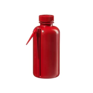 PIZETA (FRASCO LAVADOR) 500ML BOCA ANCHA SALIDA LATERAL, POLIETILENO BAJA DENSIDAD ROJO C/TAPON DE ROSCA DE POLIPROPILENO ROJO - NALGENE SKU: DS2408-0500
