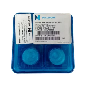 MEMBRANA FILTRANTE PVDF 25MM, 0.45UM DURAPORE HIDROFILA BLANCA SUPERFICIE LISA - MILLIPORE SKU: HVLP02500