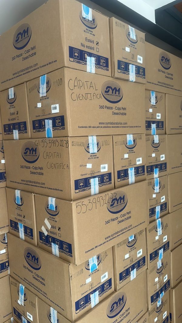 CAJA PETRI DESECHABLE DE 90X15