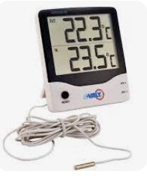 TERMOMETRO DIGITAL INTERIOR DE  -5 A 50°C Y EXTERIOR DE  -50 A 70°C